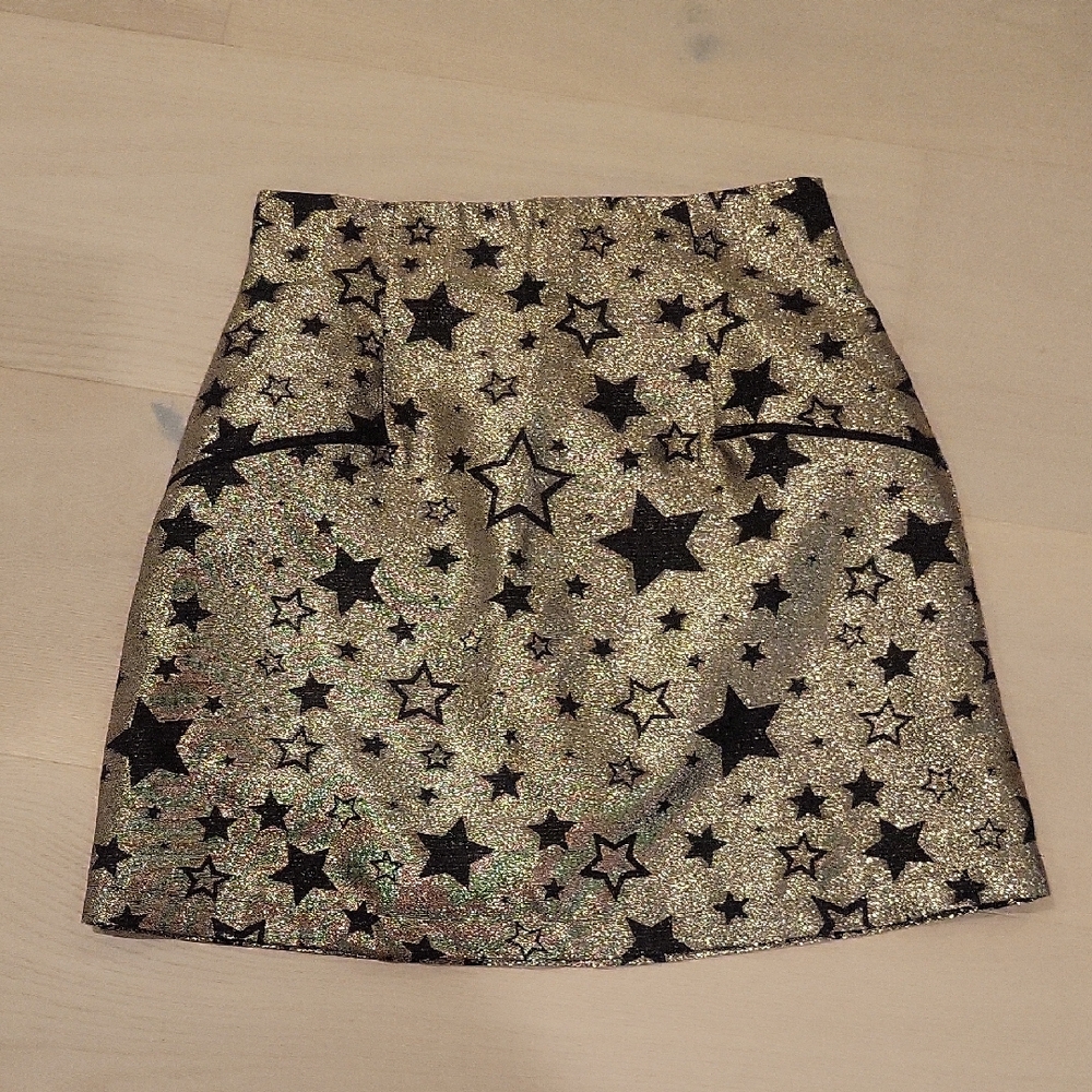 Starry Black and Gold Skirt